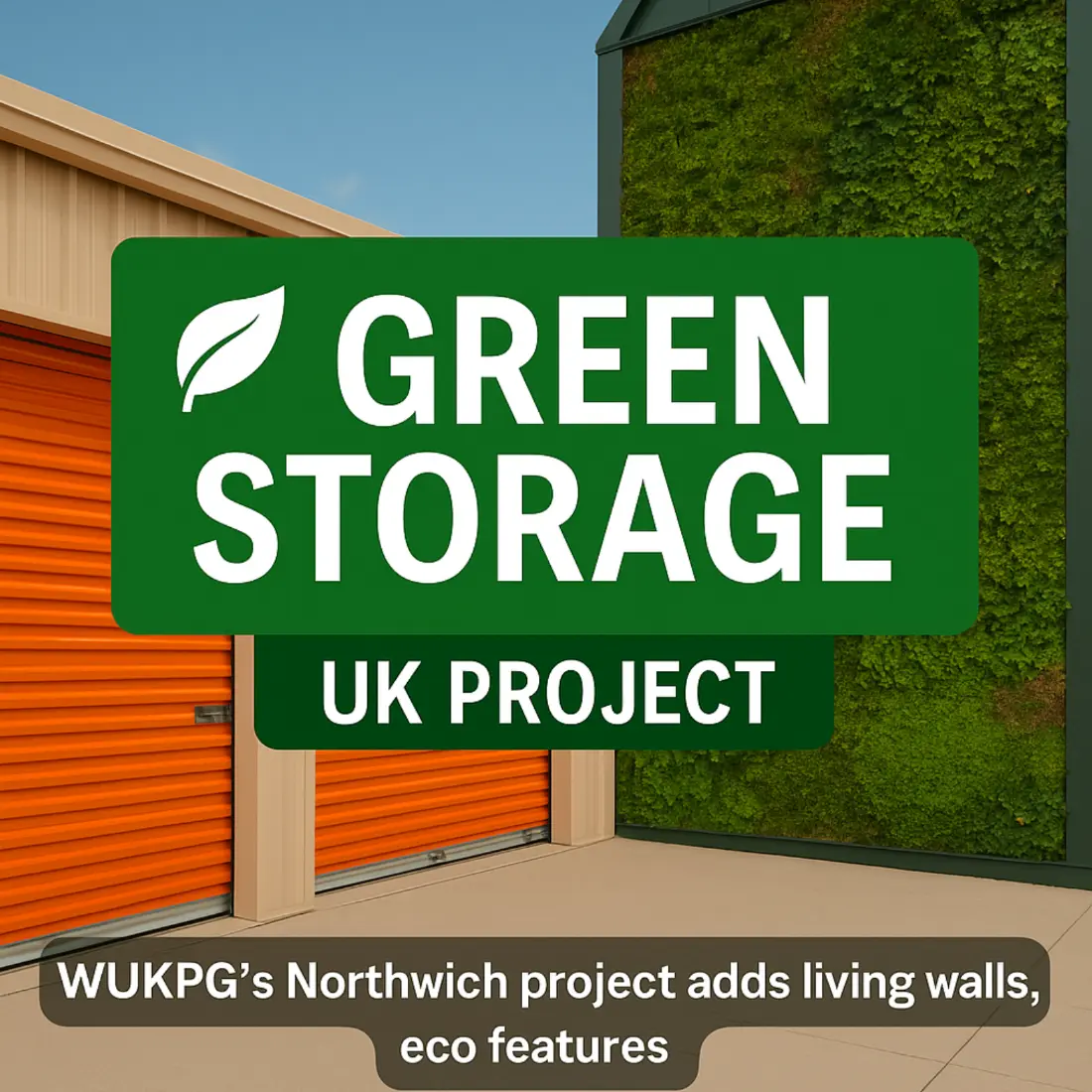Living walls in storage—UK project goes green in Northwich.